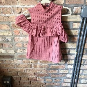 Cold shoulder blouse, never worn